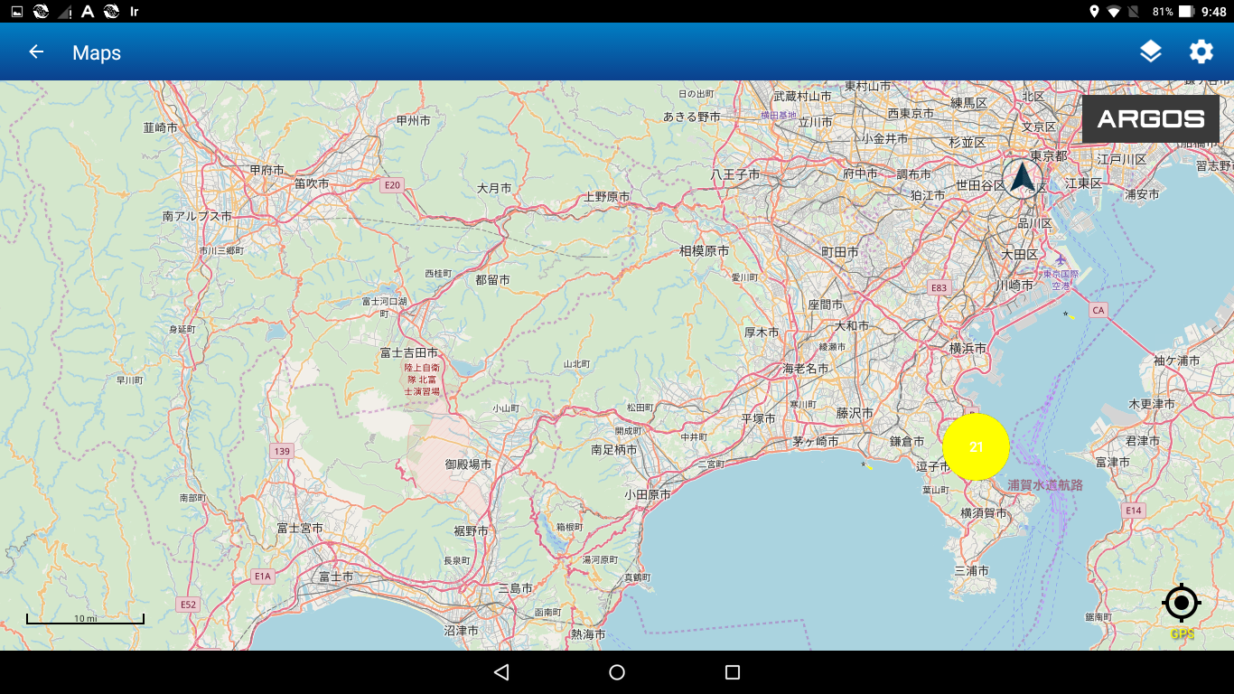 イリジウムビーコン受信機　THORIUM X map01